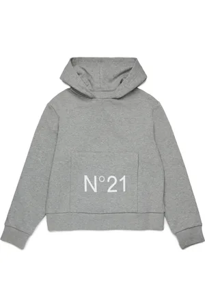 Nº21 Logo-print cotton hoodie
