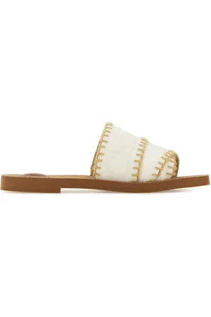Chloé Canvas Woody slippers