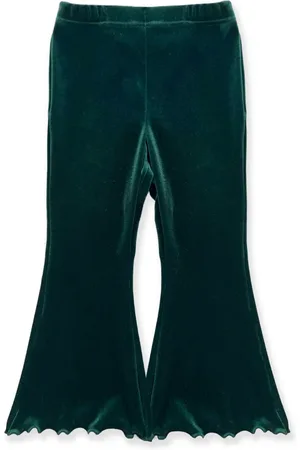 LA STUPENDERIA Velour flared trousers