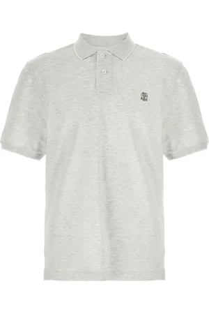 Brunello Cucinelli Logo piqu?? polo shirt