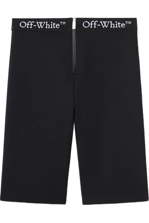 OFF-WHITE Logo-waistband zip shorts