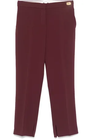 Elisabetta Franchi Slit-detail crepe trousers
