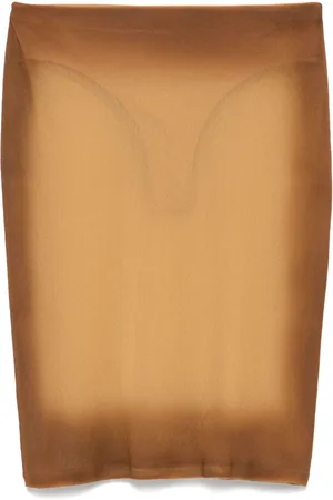 The Attico Mesh mini skirt