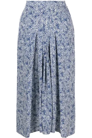 Marant Etoile Eolia abstract-print midi skirt