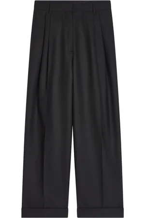 DRIES VAN NOTEN Pleated wool trousers