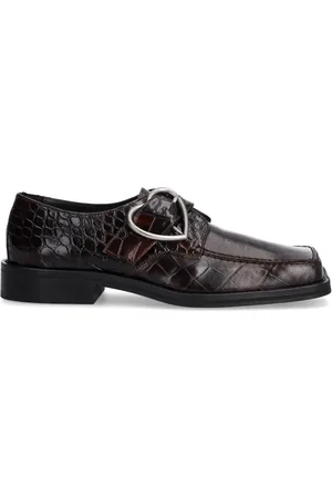 MARTINE ROSE Heart buckle loafers