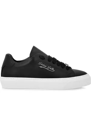 Philipp Plein Signature-print leather sneakers