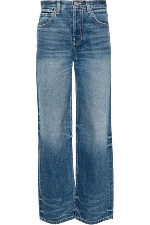 Interior Remy mid-rise wide-leg jeans