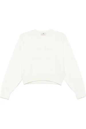 Elisabetta Franchi Logo-embroidered cropped sweatshirt