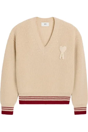 Ami Ribbed V-neck sweater