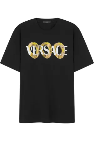 VERSACE Maxi Chain logo-print T-shirt