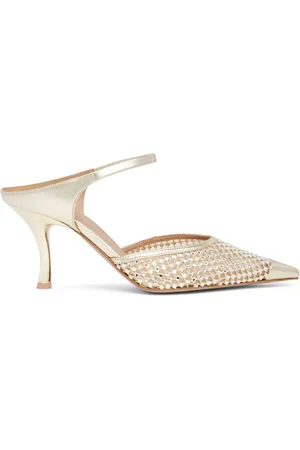 MALONE SOULIERS Vega 70mm crystal-embellished mules