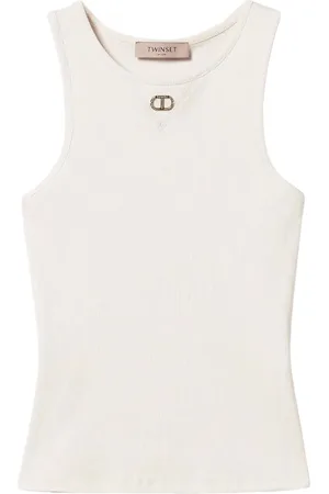 Twin-Set Oval T ribbed top
