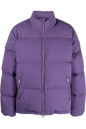 STUSSY Logo-embroidered puffer jacket