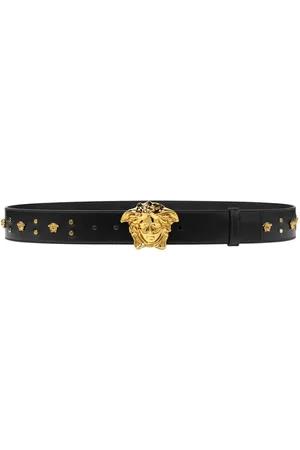 VERSACE La Medusa studded leather belt