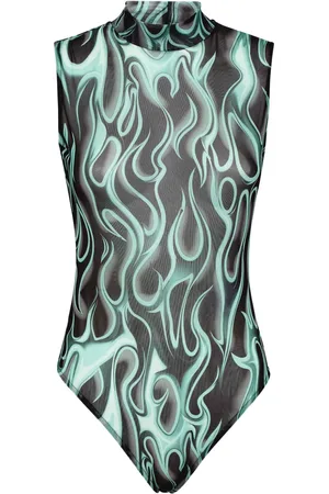 Philipp Plein Flame bodysuit