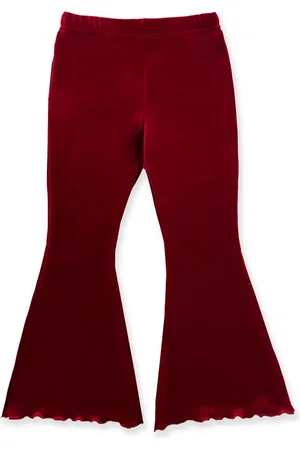 LA STUPENDERIA Velour flared trousers