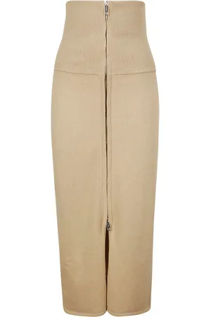 Sportmax High-waisted knitted skirt