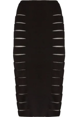 GENNY Cut-out midi skirt