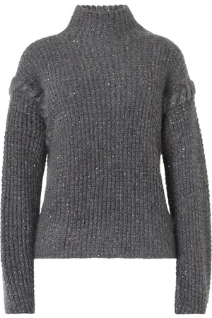 GENNY Turtleneck detailed-armholes sweater