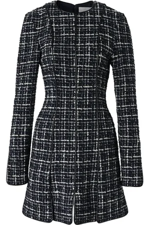 GENNY Plaid tweed mini dress