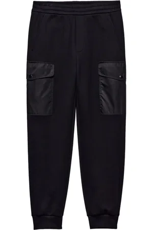 Prada Re-Nylon-detail cotton track pants