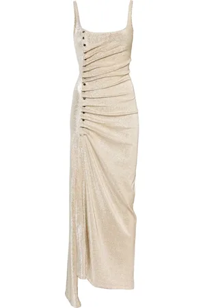 Paco rabanne Draped jersey midi dress