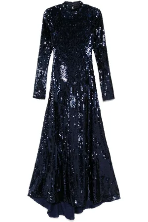 ROTATE Sequinned maxi dress