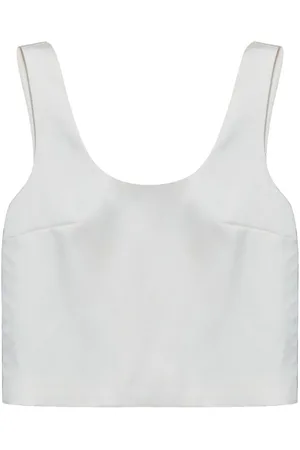 Self-Portrait Bonded satin vest