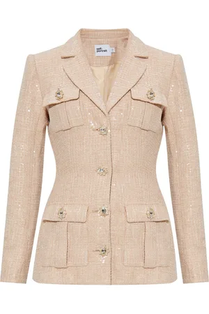 Self-Portrait Sequin bouclé jacket