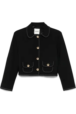 Sandro Contrast-stitching jacket