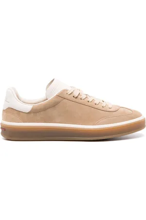 Loro Piana Tennis lace-up suede sneakers