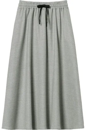 Twin-Set Houndstooth midi skirt
