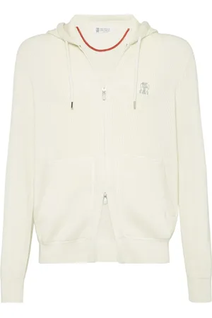 Brunello Cucinelli Ribbed-knit hoodie
