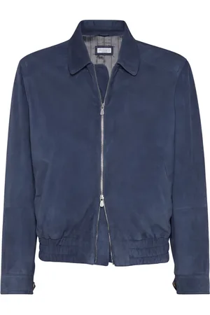 Brunello Cucinelli Suede bomber jacket