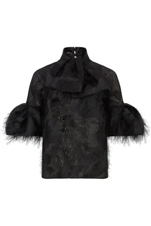 Nina Ricci Puff-sleeve lavaliere blouse