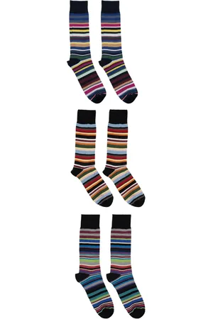 Paul Smith Three-pack striped socks