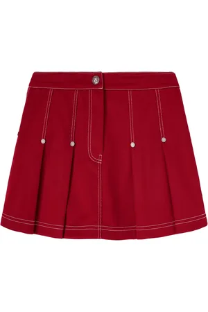 Palm Angels Pleated mini skirt