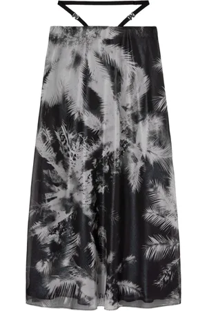 Palm Angels Blueprint midi skirt