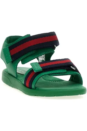 Gucci Web leather sandals