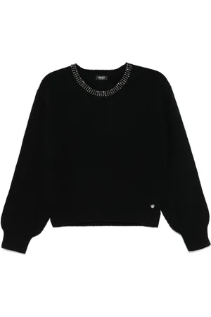 Liu Jo Rhinestone-embellished wool sweater