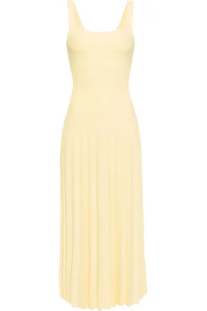 Staud Ellison pleated midi dress