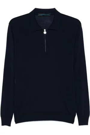 Kiton Fine-knit polo shirt