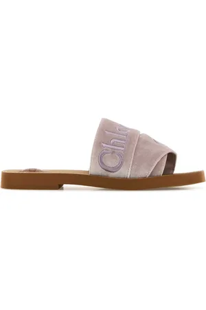 Chloé Loo-embroidered slippers