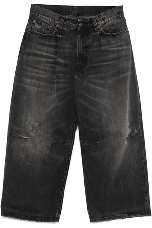 R13 Cropped wide-leg jeans