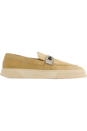 Salvatore Ferragamo Hug-plaque loafers