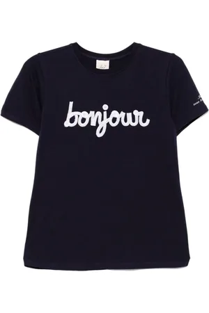 Cinq A Sept Sequined bonjour T-shirt