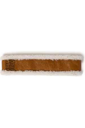 Miu Miu Shearling-trim headband