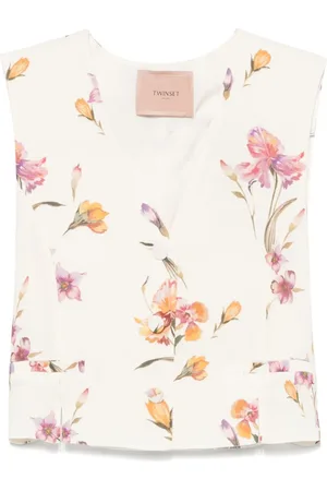 Twin-Set Floral-print waistcoat