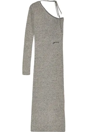 Ganni Sparkle one-sleeve dress